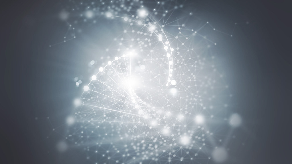 Abstract technology network representing enterprise AI