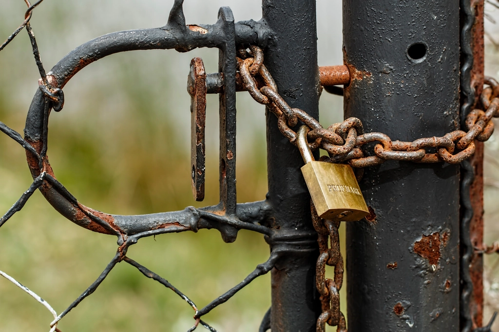 Data security padlock representing protection against data breaches